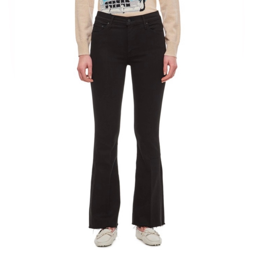 MOTHER Classic Black Flare Jeans